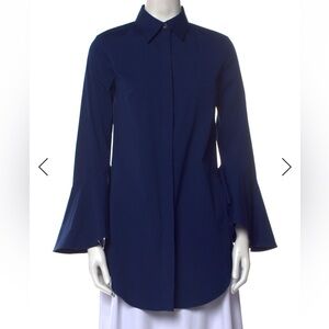 Michael Kors Collection Bell-Sleeve button up tunic size 2